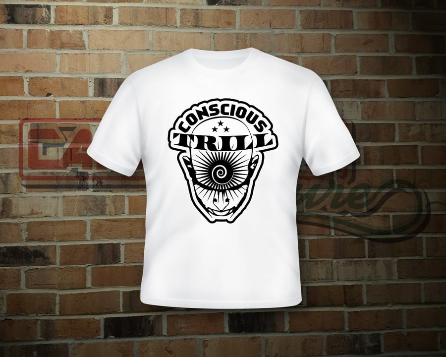 Image of Unisex Conscious Trill White T-Shirt