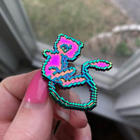 Image 2 of LE100 Rainbow Baby Cat Pin