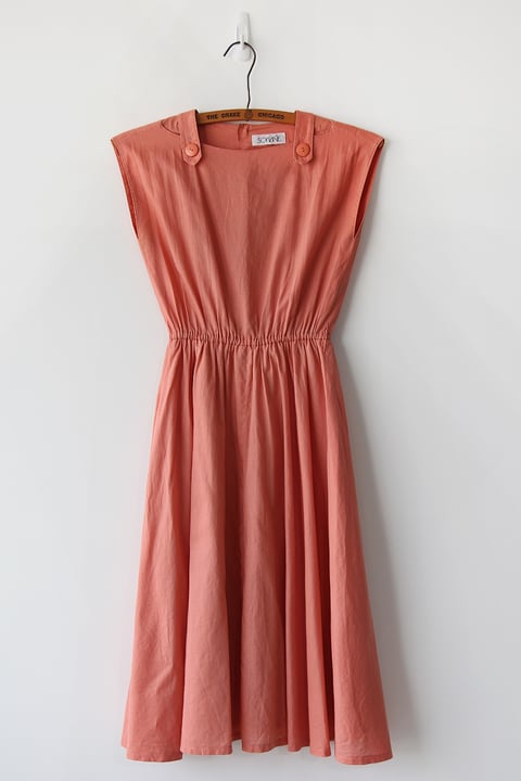 Image of SOLD Dusty Orange Shoulder Detail Dress