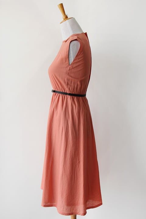 Image of SOLD Dusty Orange Shoulder Detail Dress