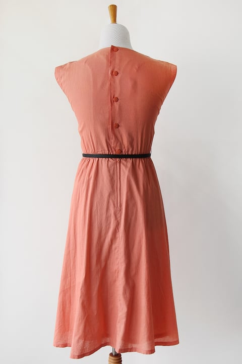 Image of SOLD Dusty Orange Shoulder Detail Dress