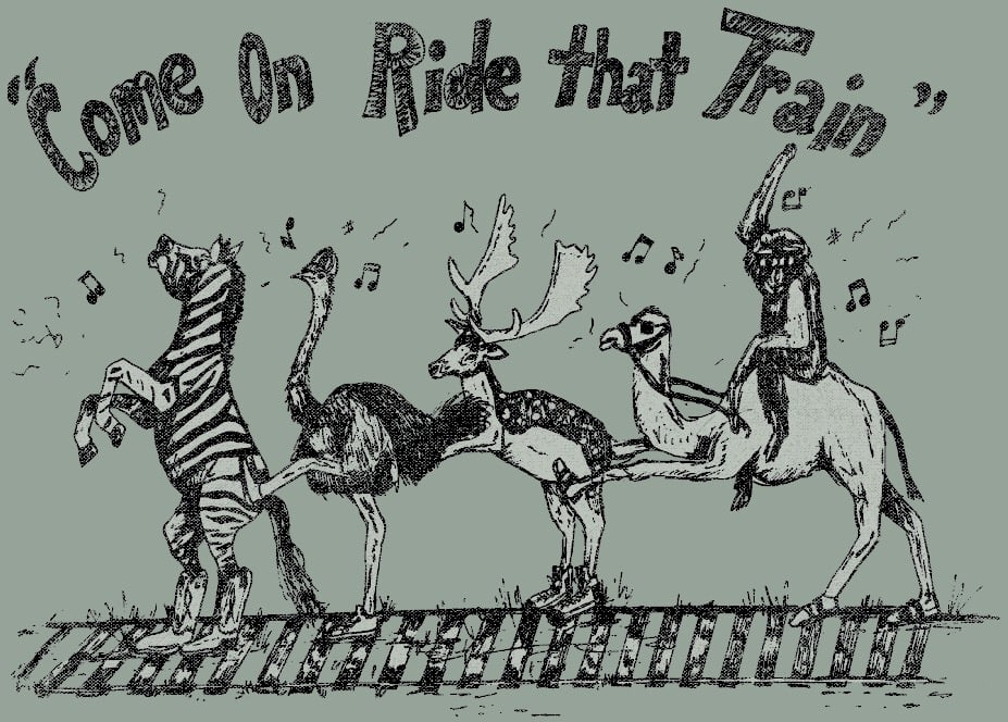 Adult Come on Ride That Train Tee Mr P's Tees