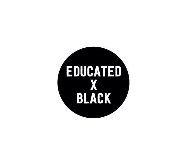 Image of Educated x Black Soft Enamel Pin