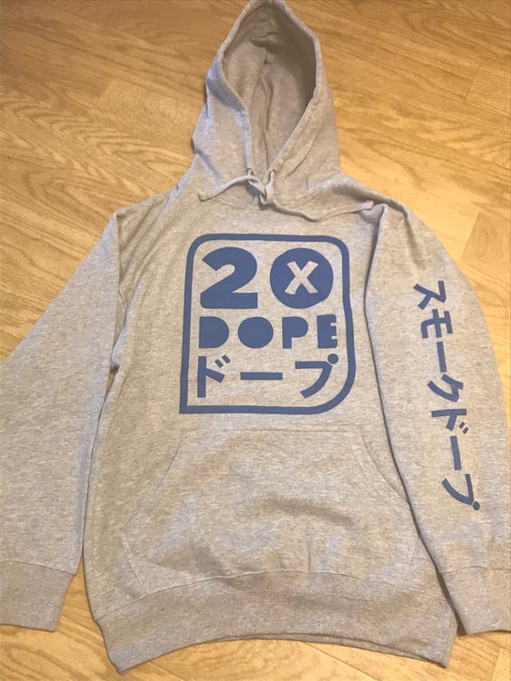 Image of 20xDope “Dope Smoke” Hoodie & Jogger Set Grey/Blue
