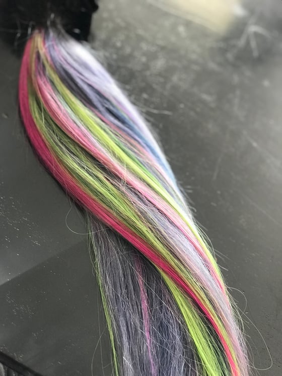 Image of Gray lime and pink Swiss 22”