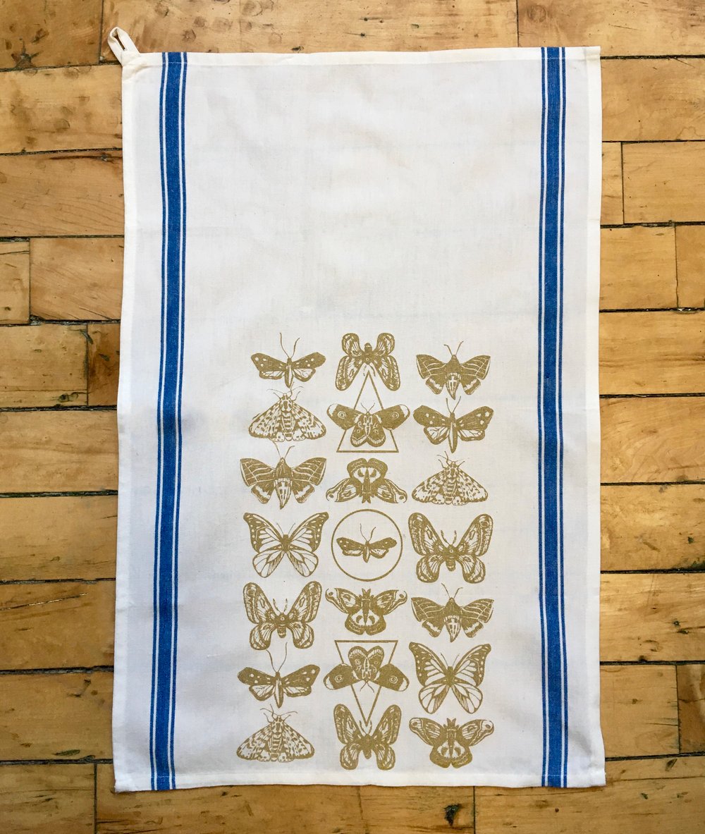 Moth Pattern Towel