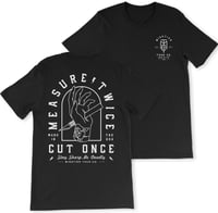 Image 3 of Measure Twice - T-shirt Black
