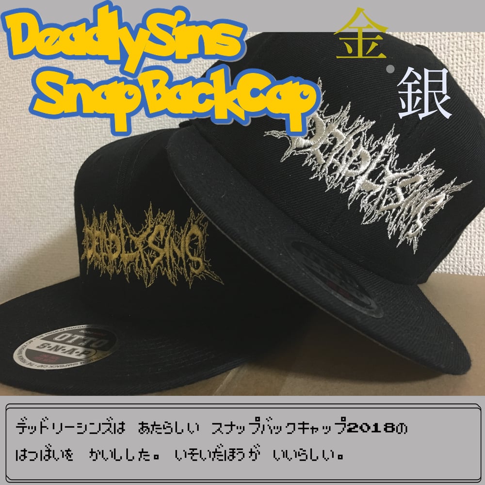 Image of DEADLYSINS “New Snap Back Cap 金・銀”