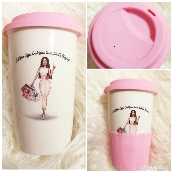 Image of "GRAB YOUR COFFEE, GRAB YOUR TEA" TRAVEL MUG