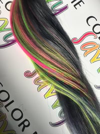 Image 2 of Gray lime and pink Swiss 22”