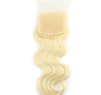 Image 1 of 4x4 Blonde Body Wave Closure