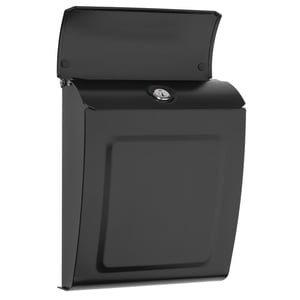 Image of Modern Style Black Locking or Non Locking Wall Mounted Mailbox - by TheBusBox Choose Your Color