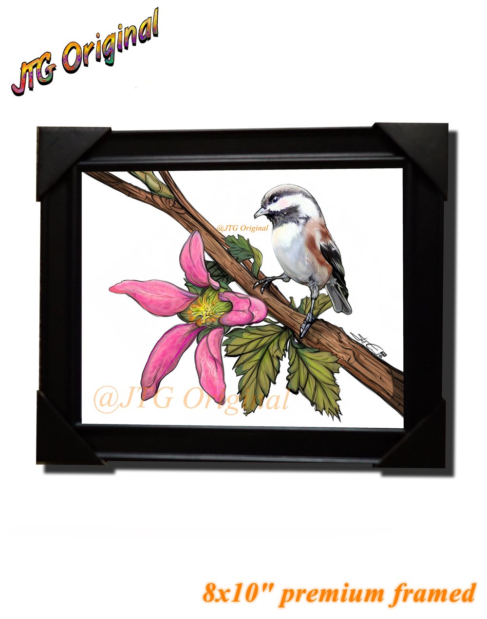 "Chickadee Spring" Nature Series Framed Artwork