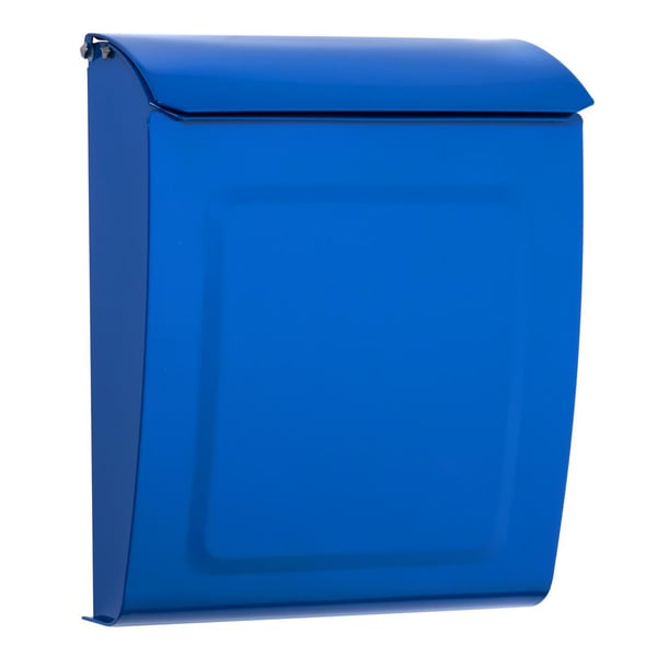 Image of Brilliant Blue Painted Locking or NonLocking Mailbox by TheBusBox - Choose Your Color Vintage Design