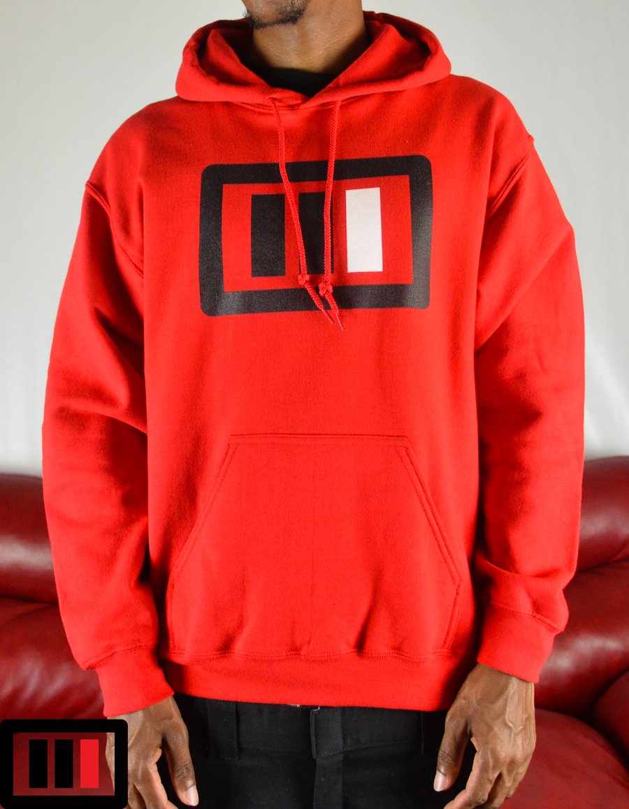 Image of Red Hoodie Triple Double Black/White OG