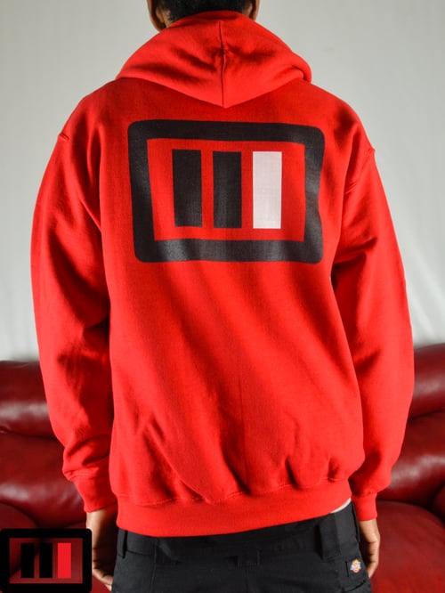 Image of Red Hoodie Triple Double Black/White OG