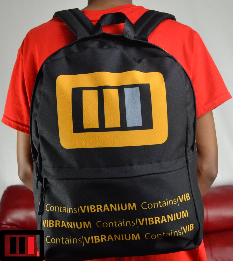 Image of Backpack Logo Blk/Gold/Grey Contains|VIBRANIUM (LIMITED only 3 made 1-3) c/o 18'