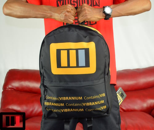 Image of Backpack Logo Blk/Gold/Grey Contains|VIBRANIUM (LIMITED only 3 made 1-3) c/o 18'