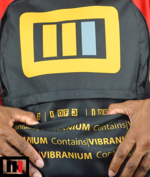 Image of Backpack Logo Blk/Gold/Grey Contains|VIBRANIUM (LIMITED only 3 made 1-3) c/o 18'