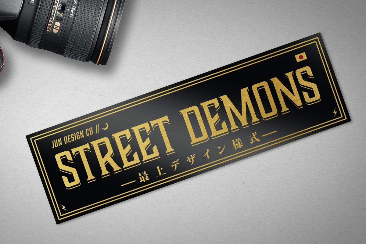 Image of Street Demons Gold Slap Sticker