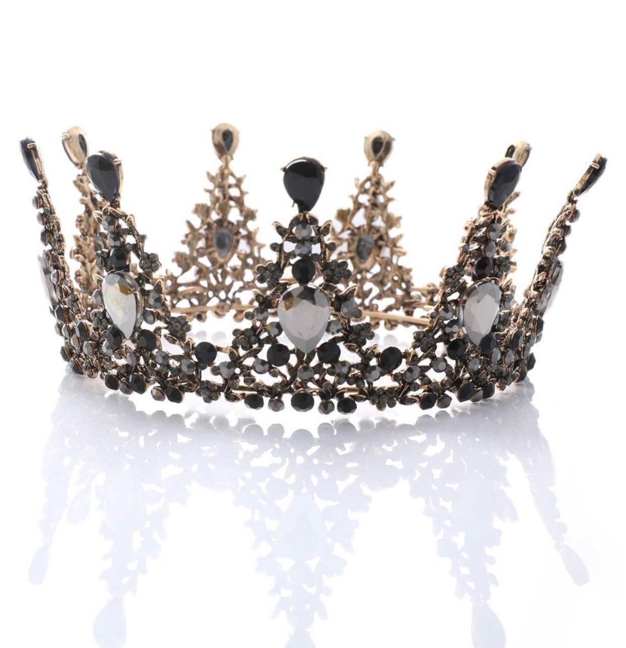 Image of Gothic Crystal Bridal Crown