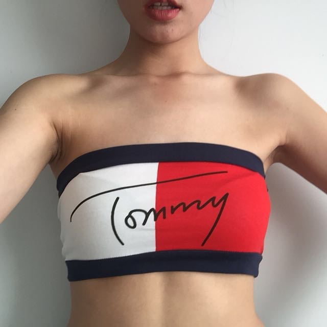 tommy bandeau top