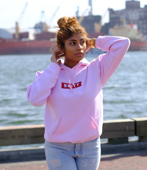 Image of PINK UNITY HOODIE I UNISEX