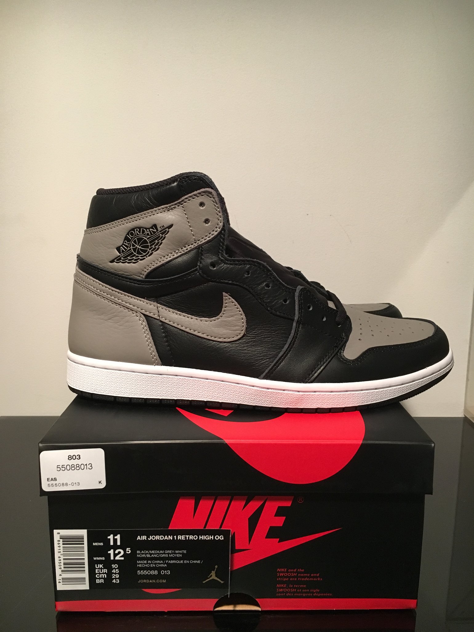 Jordan 1 retro shop shadow 2018