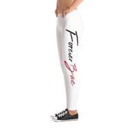 Image 2 of FOREVER BAE LEGGINGS/WHITE