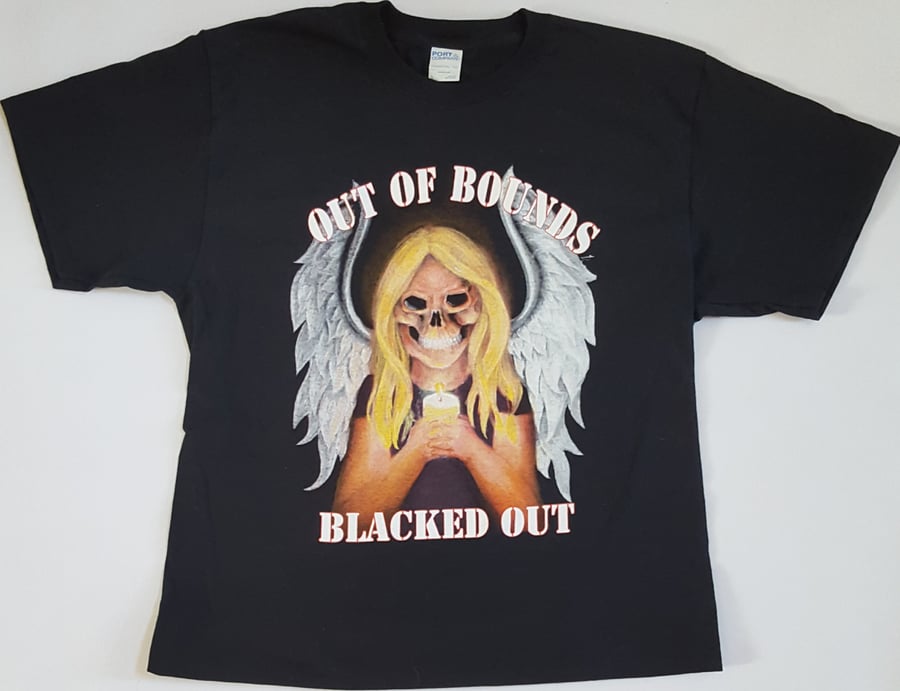 Image of Men's Out Of Bounds "Blacked Out"Concert T- Shirt