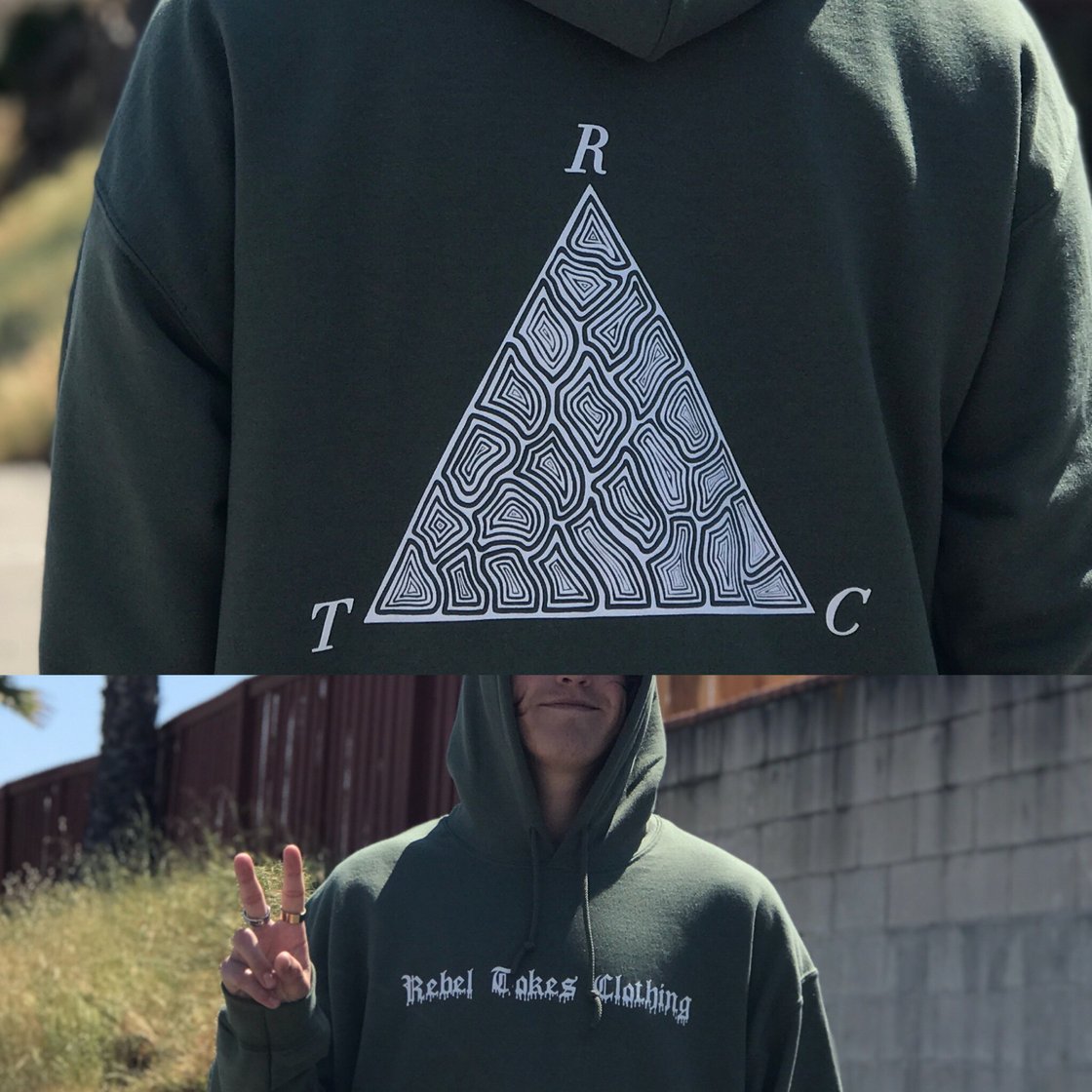 Image of Army green RTC Hoodie