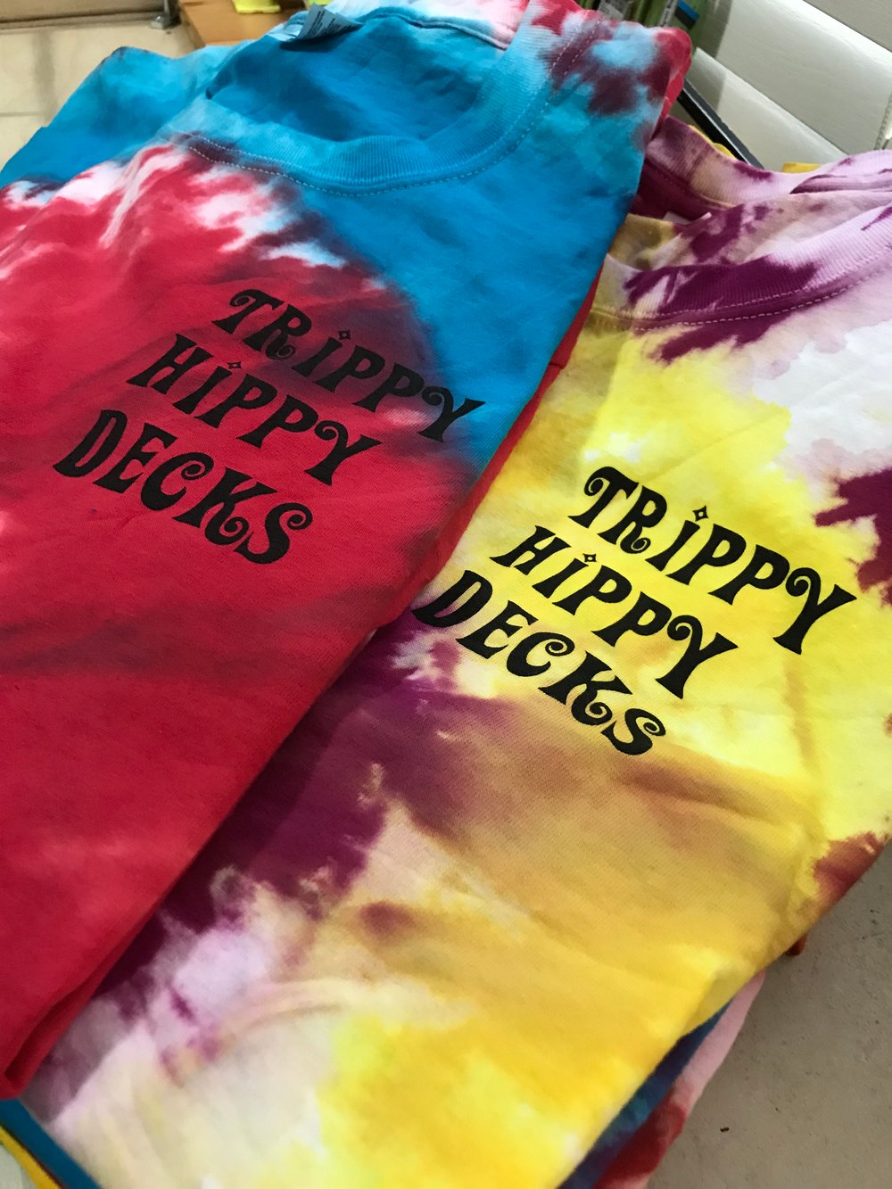 Image of Trippy Tie-Dye Logo Tee