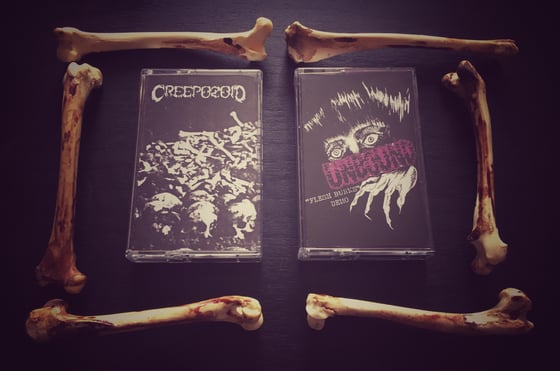 Image of CREEPOZOID - Demo 1994 / UNBOUND - Flesh Burns
