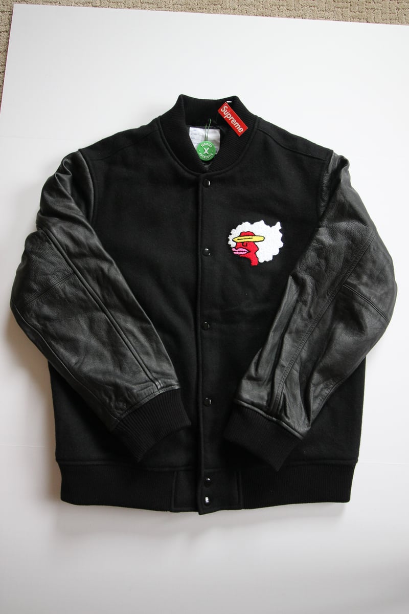 Supreme FW17 Gonz Ramm Varsity Leather Jacket