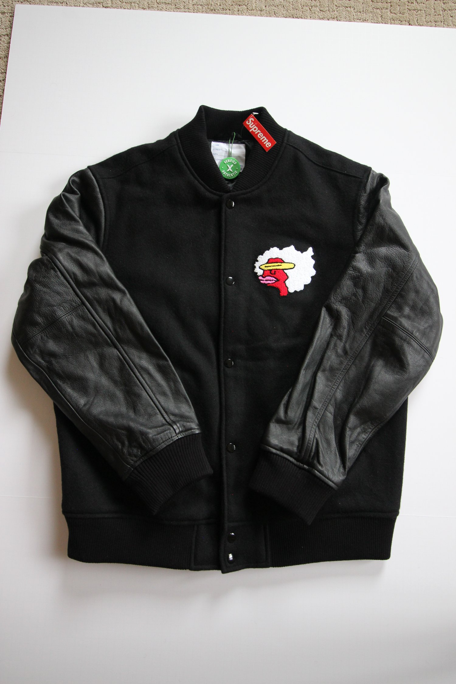 Supreme FW17 Gonz Ramm Varsity Leather Jacket | YYCCOP
