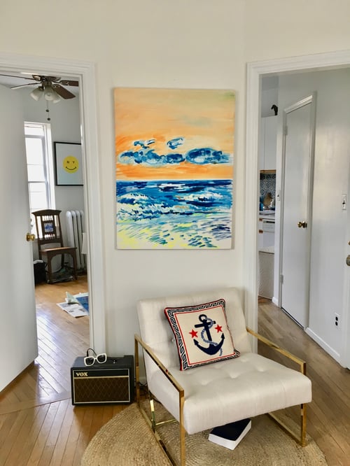 Image of Montauk Sunrise, 30" x 40" painting