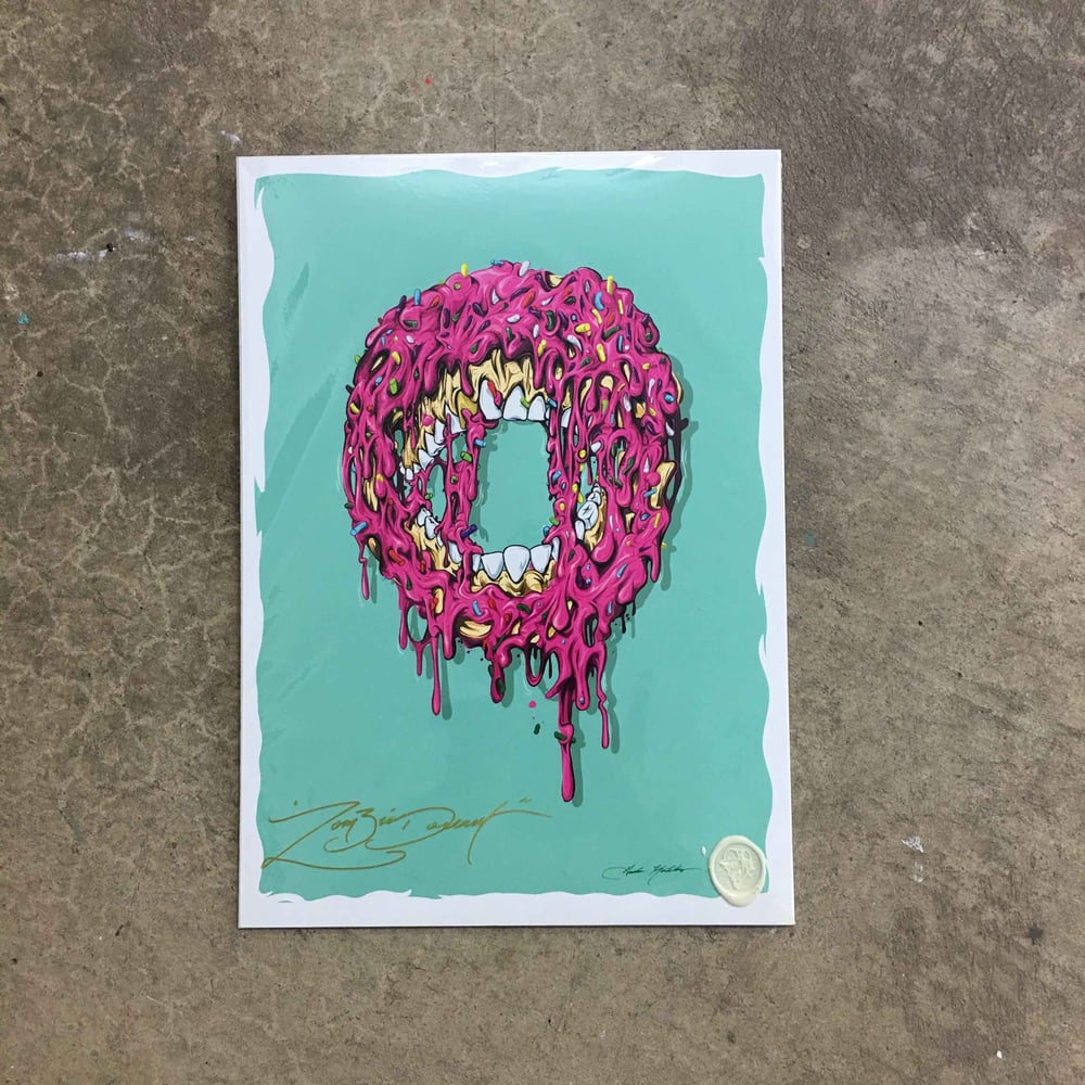 Image of Zombie Donut Limited Edition Print