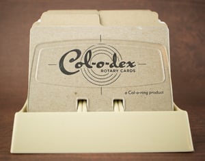 Col-o-dex Rotary Cards