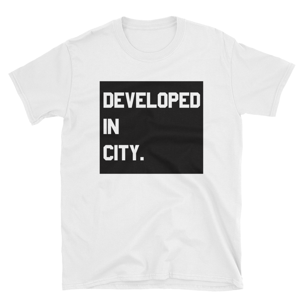 Image of Boxed-In Developed Tee (Custom city/state)