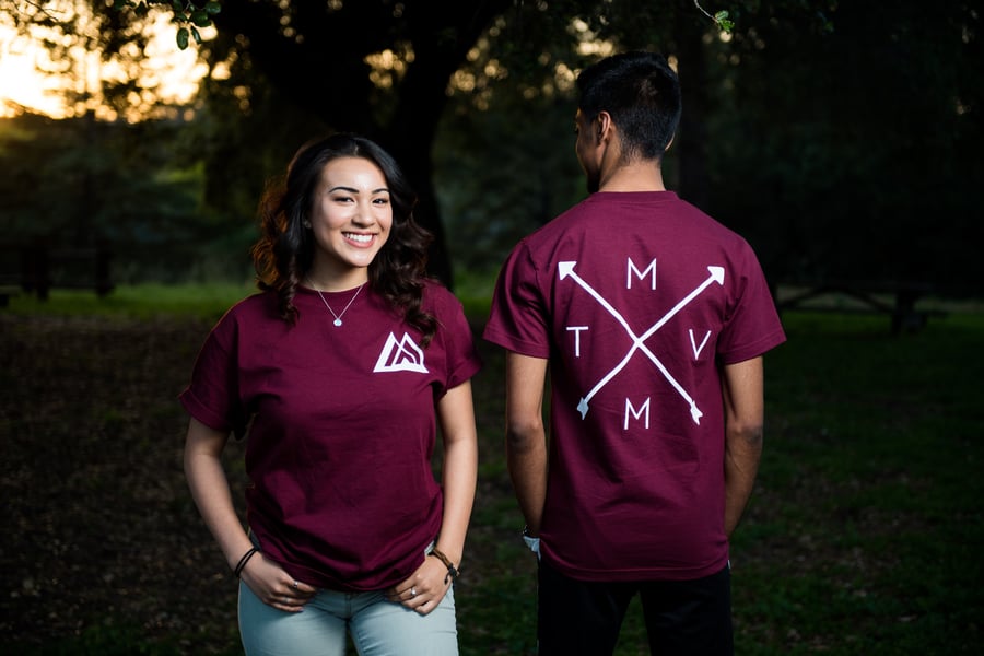 Image of MVMT Tee (Maroon) *Front & Back*