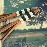 Image 1 of Beaded Leather Tassels