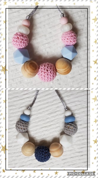 Image of Themed Crochet ball necklace