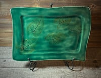 Image 1 of Hand built green platter
