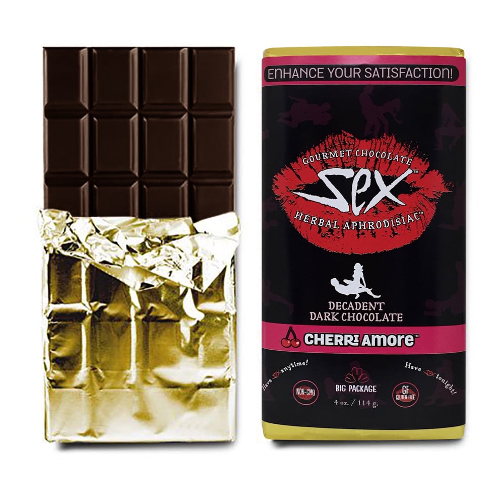 Gourmet Aphrodisiac Chocolate Bar Cherry Dark Chocolate Sex Chocolate