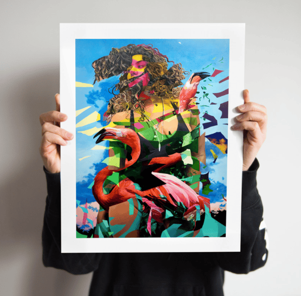 Image of "Flamingo Tropical" Print