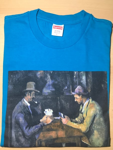 Image of Supreme Cards Tee Cyan