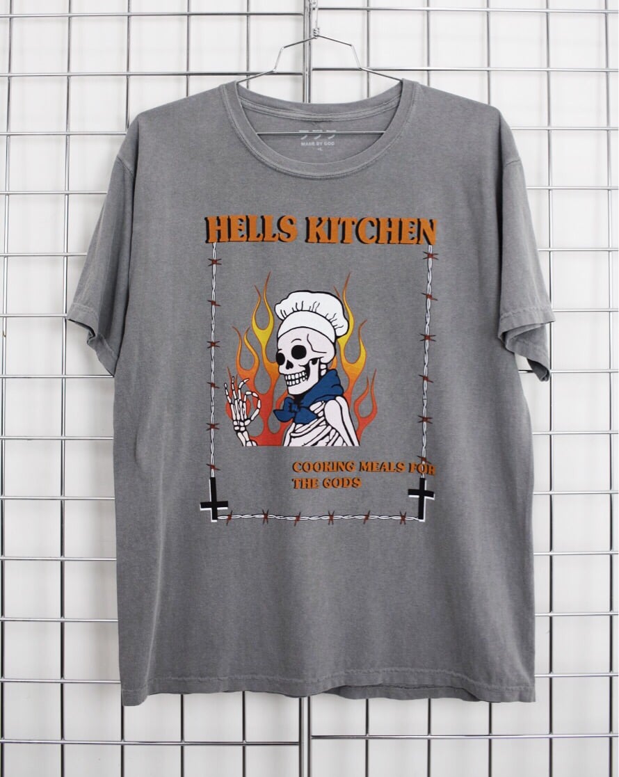 Image of HELLS KITCHEN TEE  [GREY]