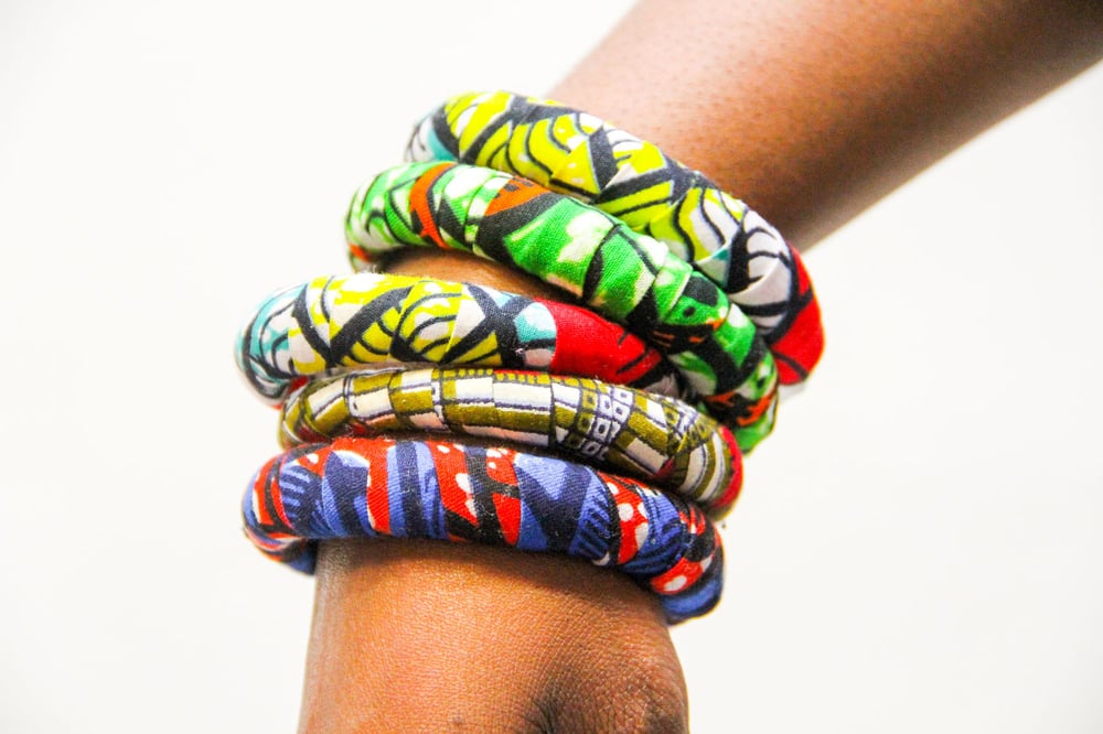 Image of Fabric Print Bracelets