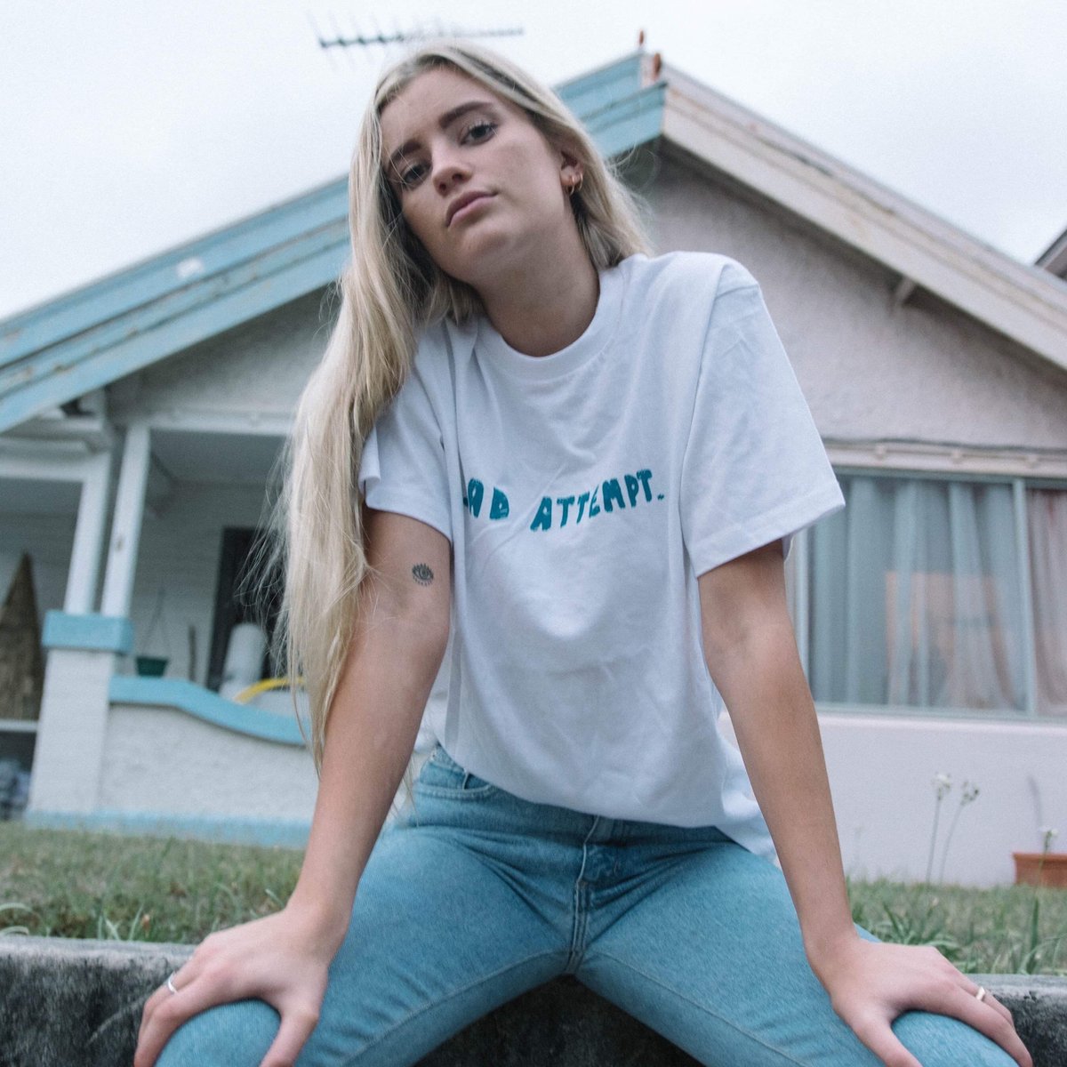 Image of Sad Attempt logo tee - Teal