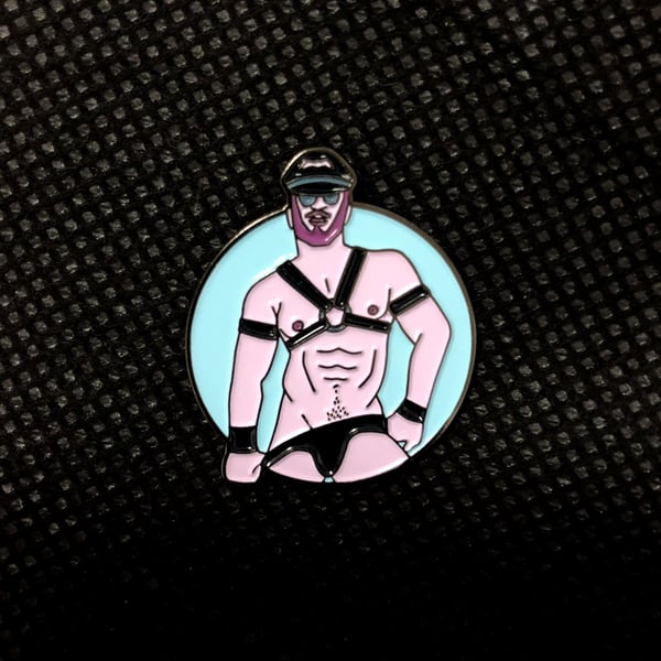 Image of Pin - Leather Boy